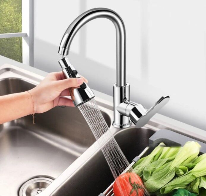 Metalik Musluk Başlığı 3 Fonksiyon Şık Tasarımlı Fonksiyonel Ürün