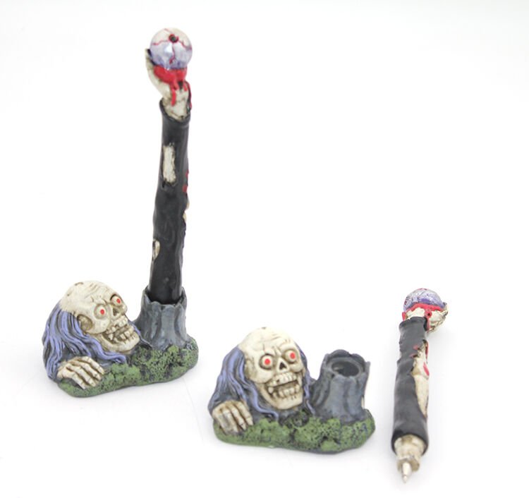 Polyester Kurukafa Tükenmez Kalem Şık Tasarımlı Fonksiyonel Ürün