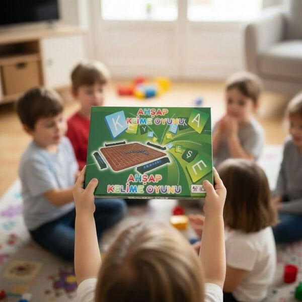 Ahşap Kelime Oyunu Çok Fonksiyonel Ürün