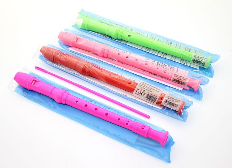 Renkli Plastik Flüt Şık Tasarımlı Fonksiyonel Ürün