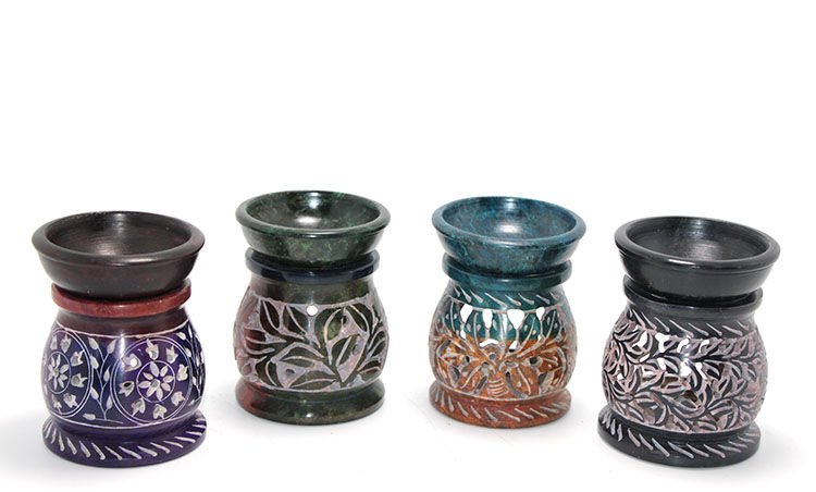 Obsidian Taşı Buhurdanlık Model 4 Şık Tasarımlı Fonksiyonel Ürün