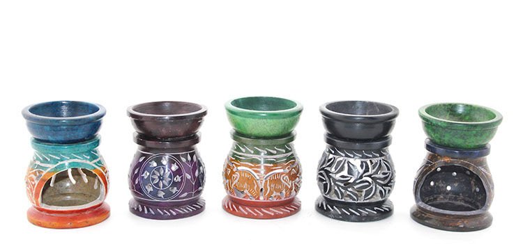 Obsidian Taşı Buhurdanlık Model 6 Şık Tasarımlı Fonksiyonel Ürün