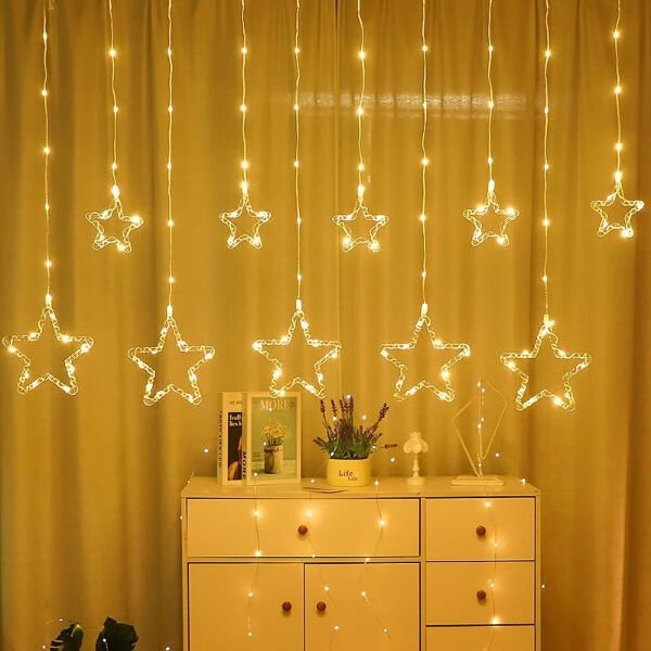 Yıldız Perde Led 10 Saçaklı Çok Fonksiyonel Ürün