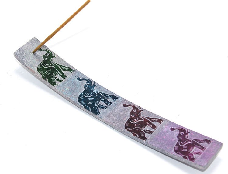 Obsidian Taşı Fil Tasarımlı Kayık Tütsülük Şık Tasarımlı Fonksiyonel Ürün