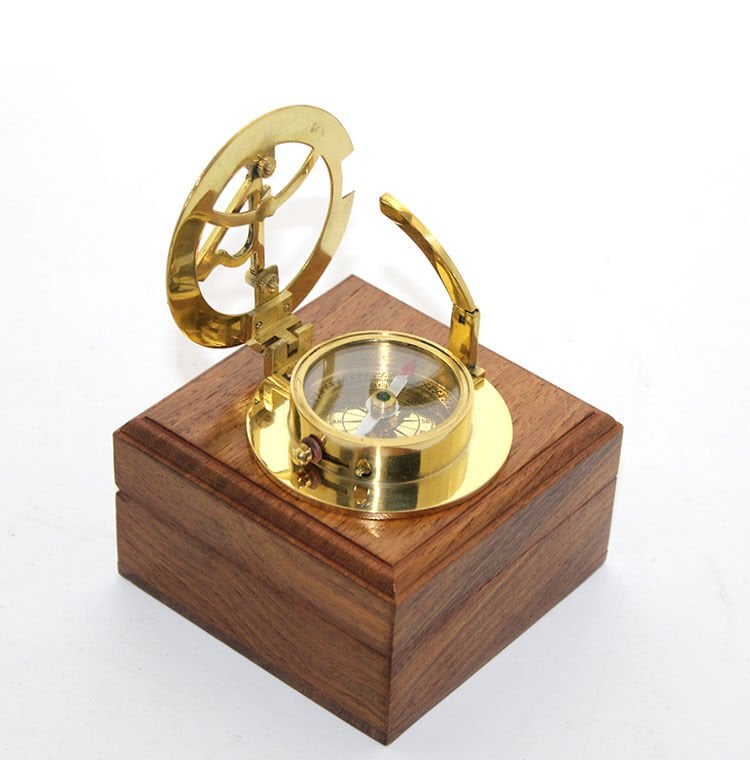 Ahşap Kutulu Pusula Model 10 Şık Tasarımlı Fonksiyonel Ürün