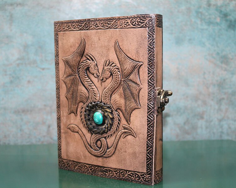 Taşlı Deri Defter Model 8 Şık Tasarımlı Fonksiyonel Ürün