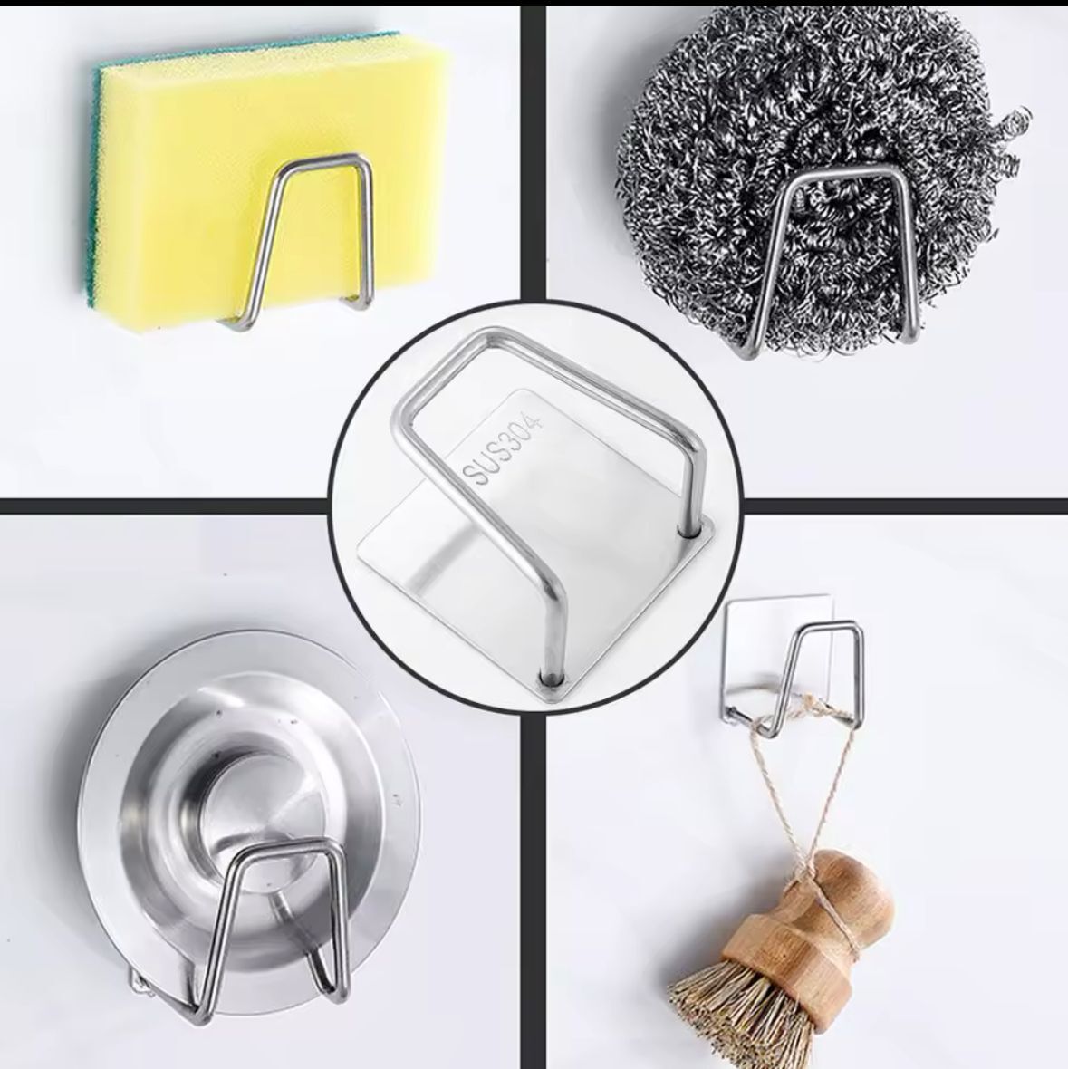 Kendinden Yapışkanlı Çelik Drenaj Askısı Şık Tasarımlı Fonksiyonel Ürün