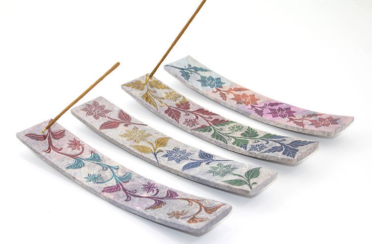 Obsidian Taşı Kayık Tütsülük Şık Tasarımlı Fonksiyonel Ürün