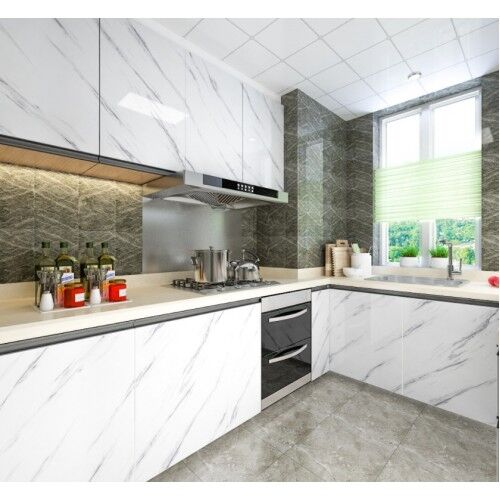 Mermer Desenli Yapışkanlı Tezgah Folyosu 5 mt. Şık Tasarımlı Fonksiyonel Ürün