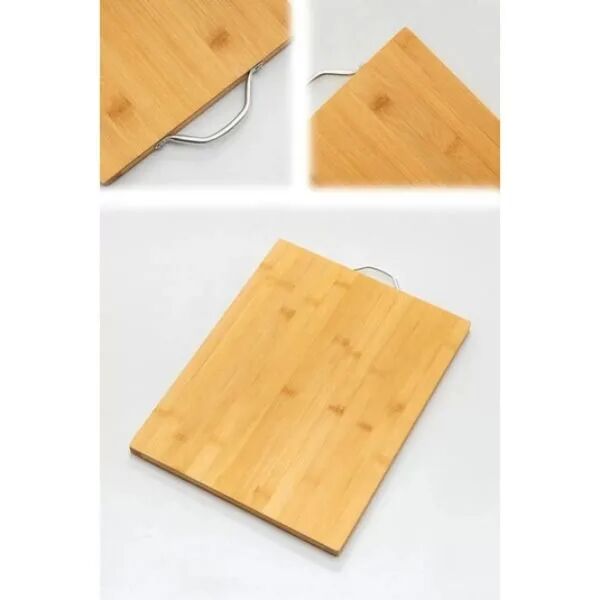 Metal Saplı Bambu Kesim Panosu Şık Tasarımlı Fonksiyonel Ürün