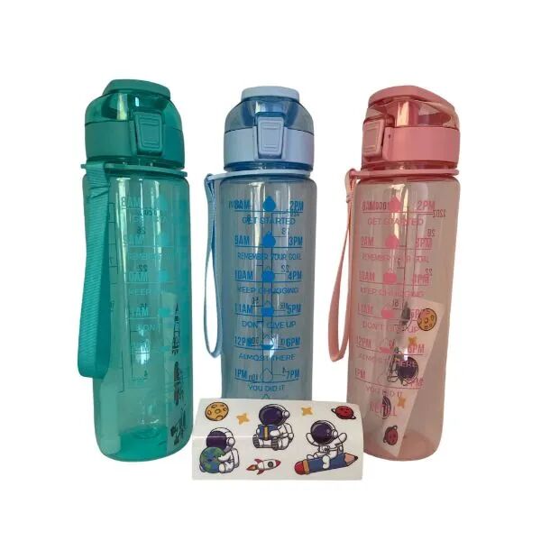 Motivasyon Su Matarası 1 Litre Şık Tasarımlı Fonksiyonel Ürün