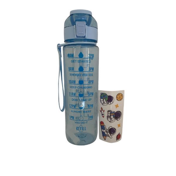 Motivasyon Su Matarası 1 Litre Şık Tasarımlı Fonksiyonel Ürün