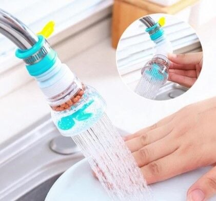 Oynar Başlıklı  Pervaneli Taşlı Musluk Başlığı Şık Tasarımlı Fonksiyonel Ürün