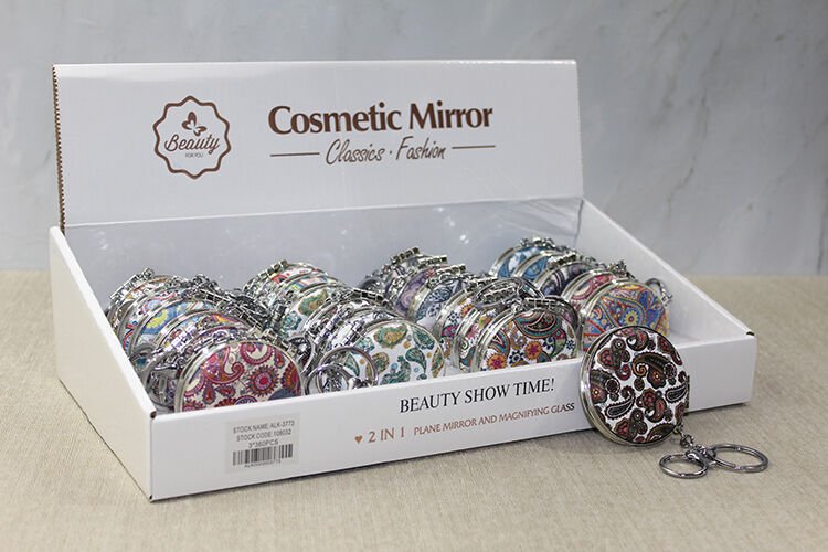 Taşlı El Aynası Anahtarlık Model 8 Şık Tasarımlı Fonksiyonel Ürün