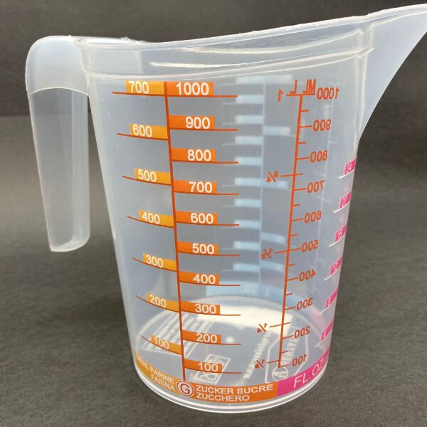 Özel Ölçü Kabı 1 Litre Şık Tasarımlı Fonksiyonel Ürün