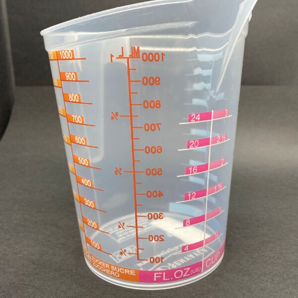 Özel Ölçü Kabı 1 Litre Şık Tasarımlı Fonksiyonel Ürün