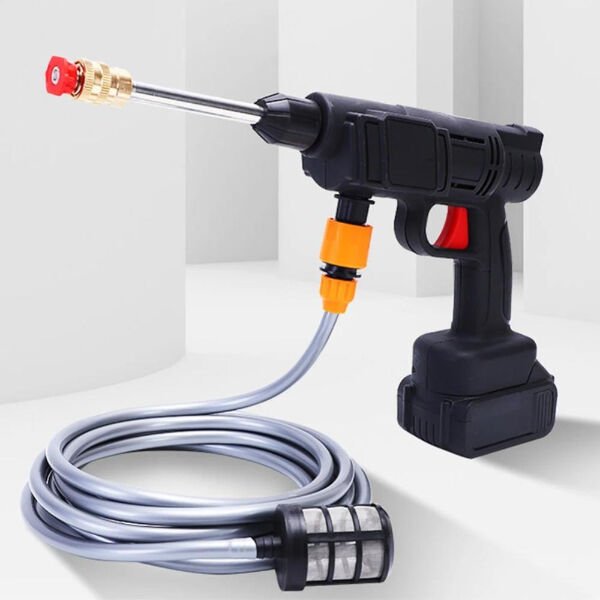 48V Şarjlı Çift Bataryalı Taşınabilir Basınçlı Yıkama Sulama Tabancası Şık Tasarımlı Fonksiyonel Ürün
