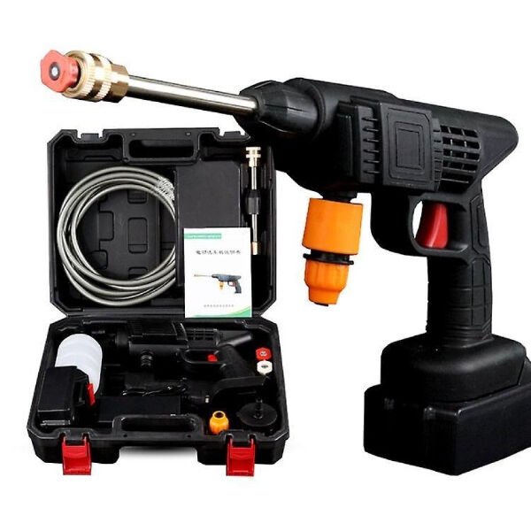 48V Şarjlı Çift Bataryalı Taşınabilir Basınçlı Yıkama Sulama Tabancası Şık Tasarımlı Fonksiyonel Ürün