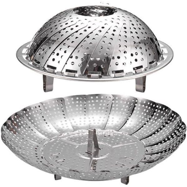 Paslanmaz Çelik Buharda Pişirme Sepeti Şık Tasarımlı Fonksiyonel Ürün