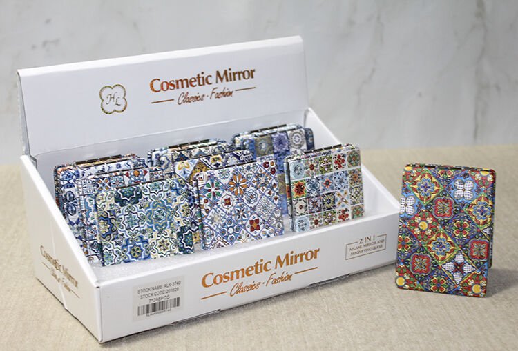 Taşlı El Aynası Dikdörtgen İnce Model 3 Şık Tasarımlı Fonksiyonel Ürün