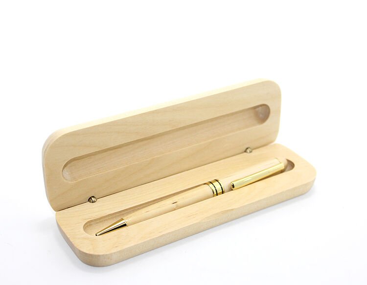 Ahşap Kutulu Tükenmez Kalem Model 1 Şık Tasarımlı Fonksiyonel Ürün