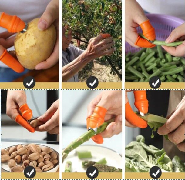 Pratik Baş Parmak Sebze Kesme Ayıklayıcı Erkek L Set Şık Tasarımlı Fonksiyonel Ürün