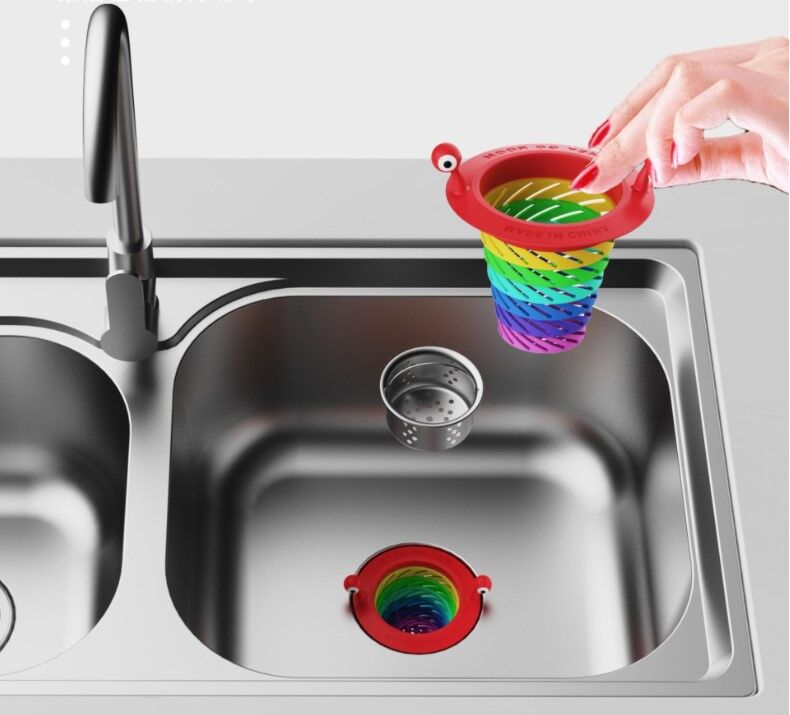 Renkli 6 Kademeli Lavabo Süzgeci Şık Tasarımlı Fonksiyonel Ürün