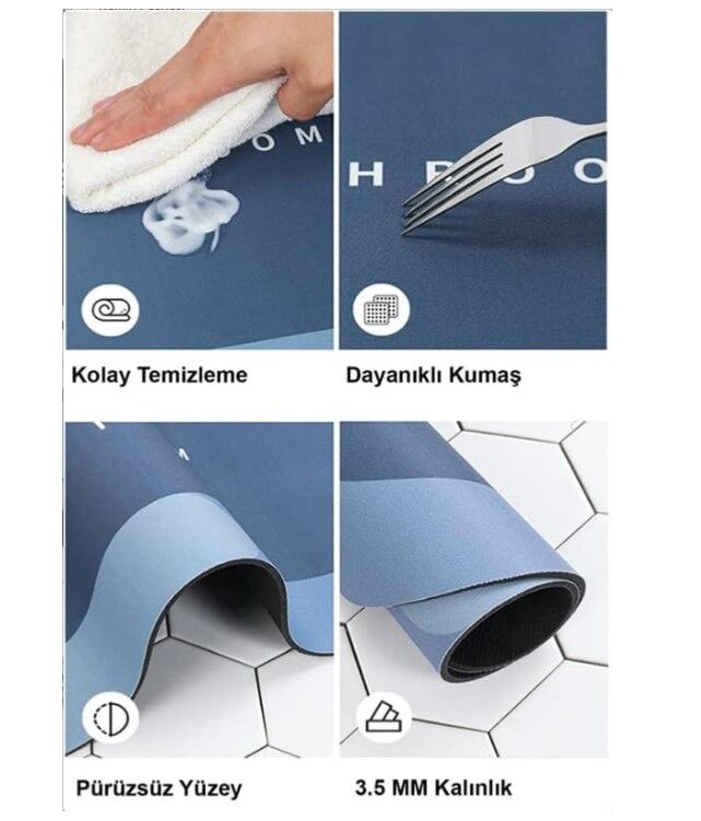 OVAL SÜPER EMICI BANYO PASPASI Şık Tasarımlı Fonksiyonel Ürün