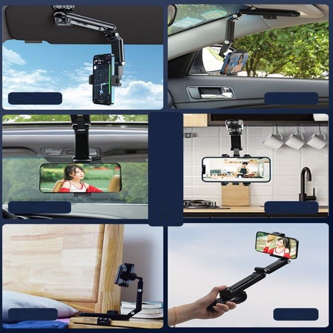 1080° Dönebilen Çok Fonksiyonlu Telefon Tutucu Şık Tasarımlı Fonksiyonel Ürün