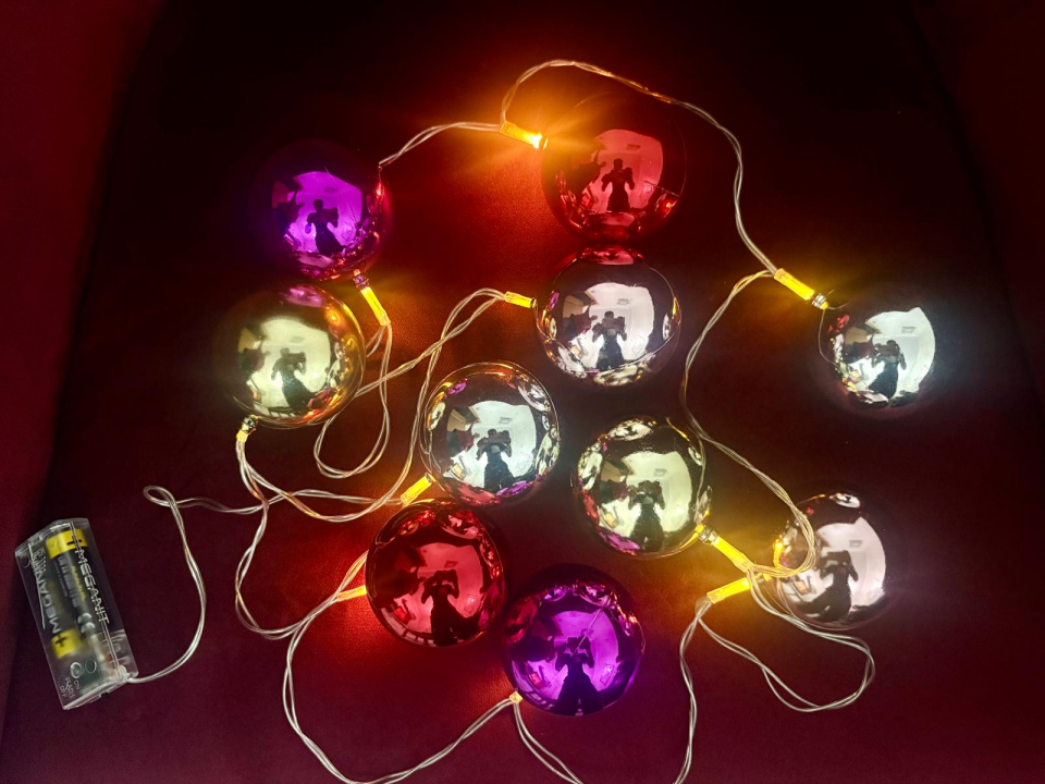 2 Metre 10 Led Pilli 2 Kademeli Parlak Top Led Çok Fonksiyonel Ürün