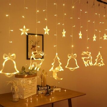 3m 6 Sıra Şekilli Perde Led Işık Gün Işığı Çok Fonksiyonel Ürün