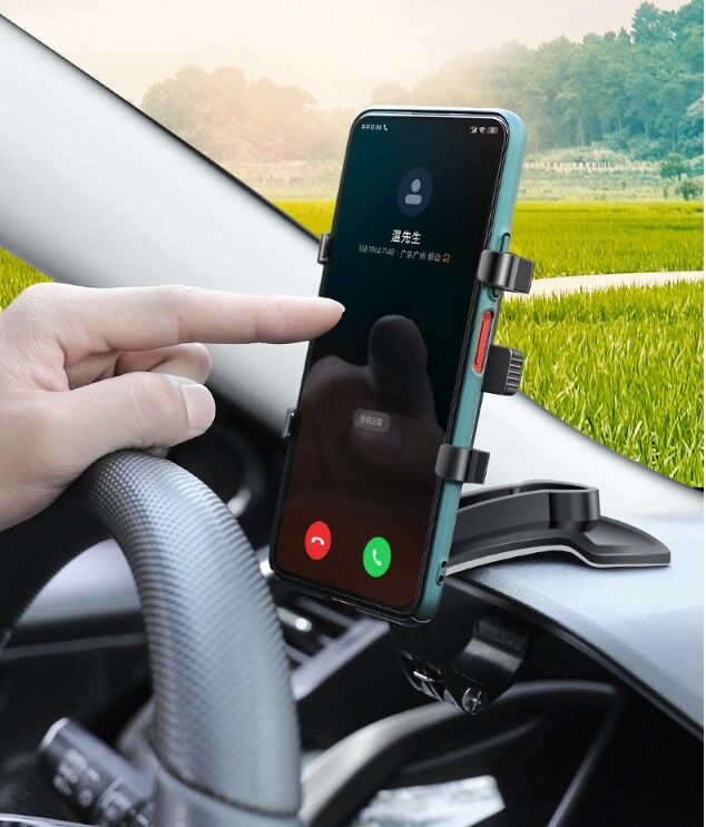 Araba Gösterge Üstüne Takılan 360 Oynar Başlıklı Telefon Tutucu Şık Tasarımlı Fonksiyonel Ürün