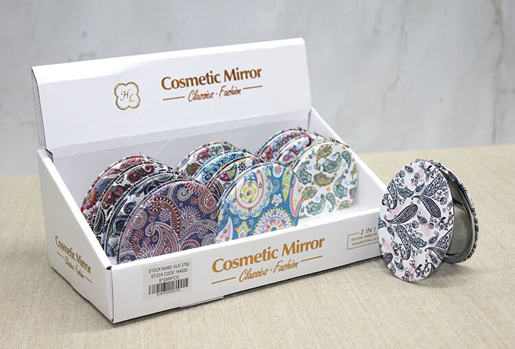 Taşlı El Aynası Oval İnce Model 2 Şık Tasarımlı Fonksiyonel Ürün