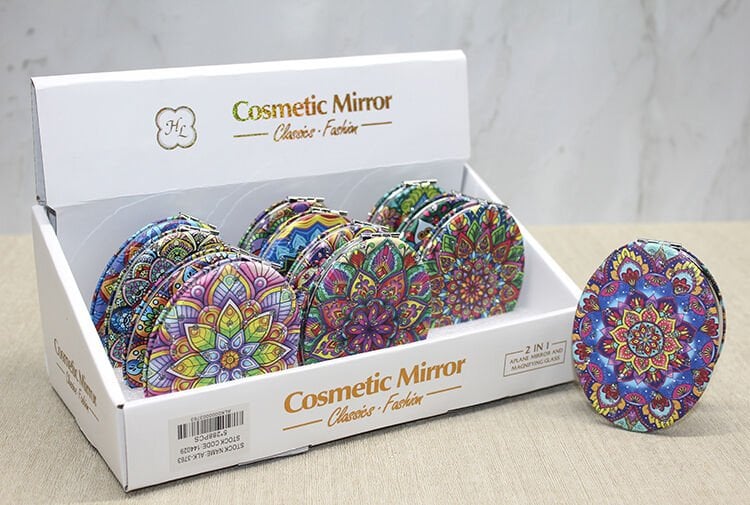 Taşlı El Aynası Oval İnce Model 3 Şık Tasarımlı Fonksiyonel Ürün