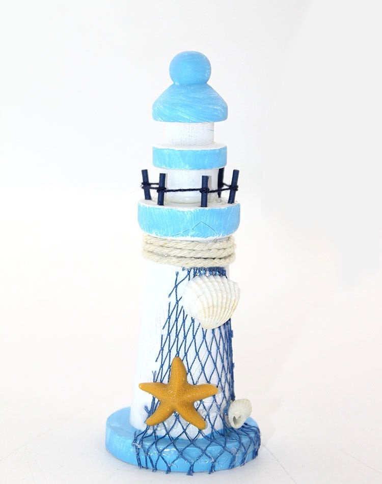 Ahşap Marin Deniz Feneri Model 1 Şık Tasarımlı Fonksiyonel Ürün