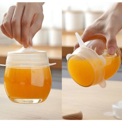 Silikon Yemek Saklama Kapak Seti 6 Adet Şık Tasarımlı Fonksiyonel Ürün