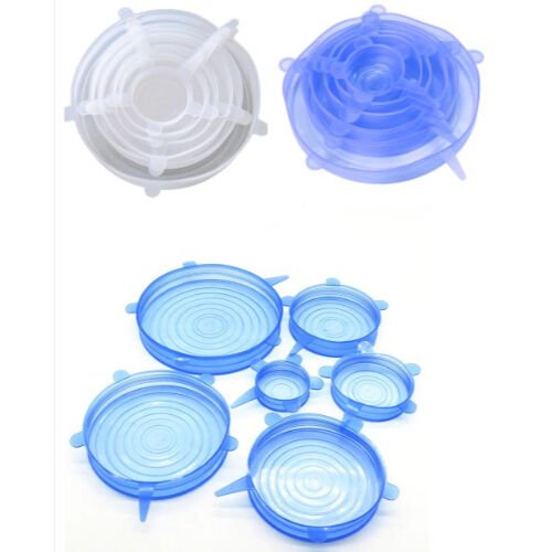 Silikon Yemek Saklama Kapak Seti 6 Adet Şık Tasarımlı Fonksiyonel Ürün