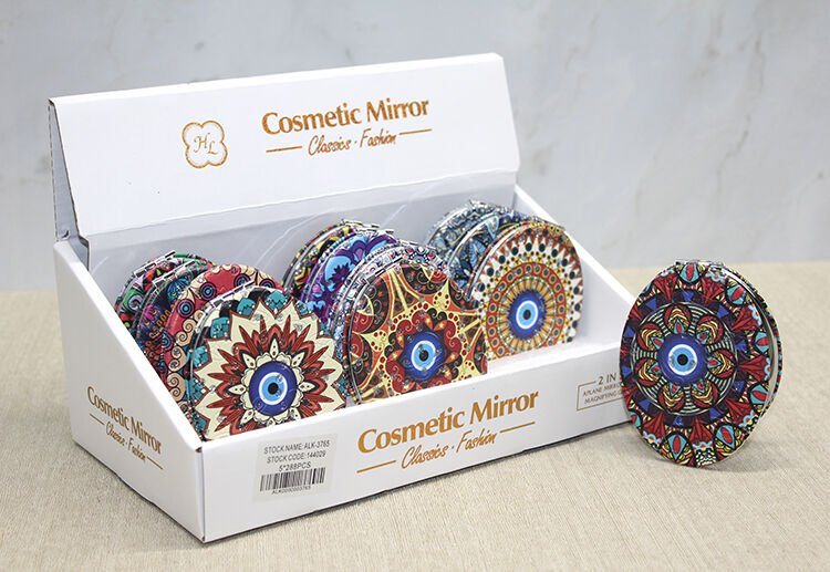 Taşlı El Aynası Oval İnce Model 5 Şık Tasarımlı Fonksiyonel Ürün