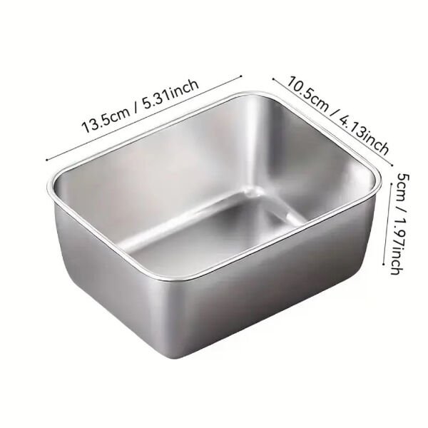 Paslanmaz Çelik Saklama Kabı Şık Tasarımlı Fonksiyonel Ürün