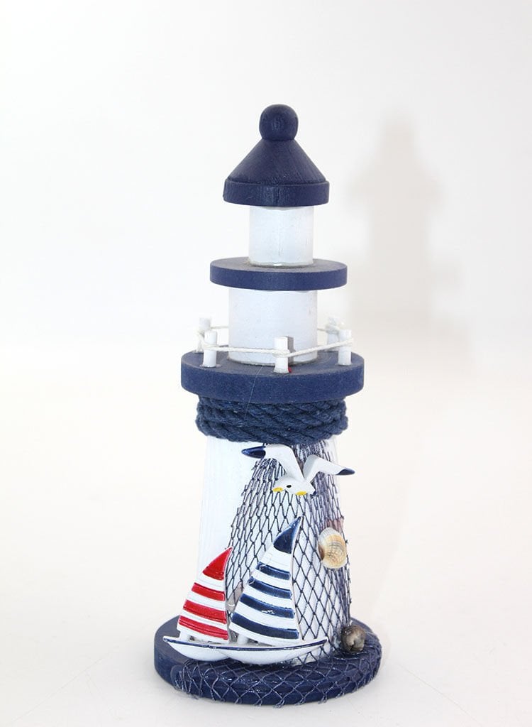 Ahşap Marin Deniz Feneri Model 5 Şık Tasarımlı Fonksiyonel Ürün