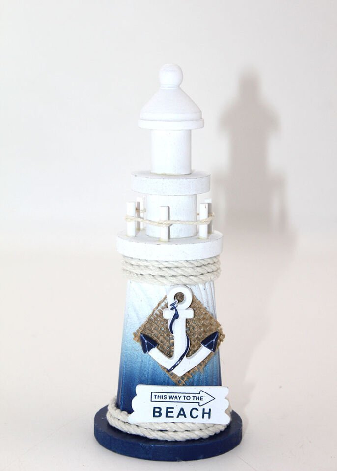 Ahşap Marin Deniz Feneri Model 6 Şık Tasarımlı Fonksiyonel Ürün