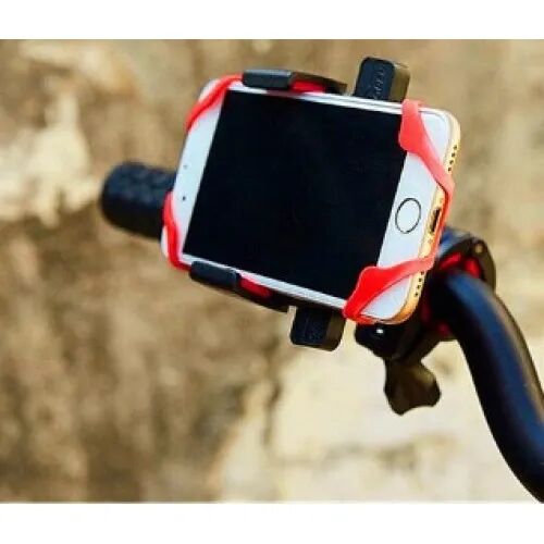 Lastik Destekli Standlı Bisiklet Telefon Tutucu Şık Tasarımlı Fonksiyonel Ürün