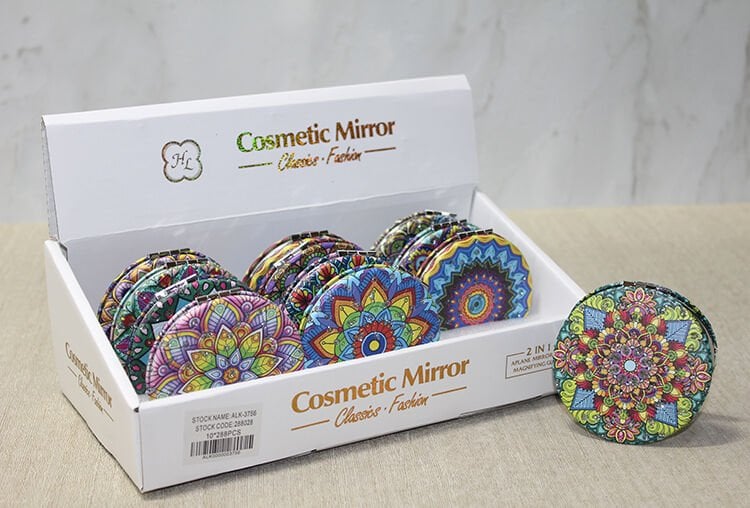 Taşlı El Aynası Yuvarlak İnce Model 4 Şık Tasarımlı Fonksiyonel Ürün