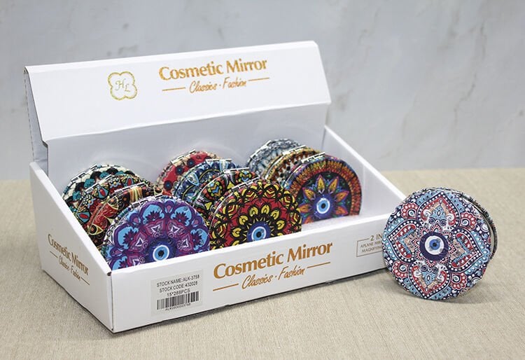 Taşlı El Aynası Yuvarlak İnce Model 5 Şık Tasarımlı Fonksiyonel Ürün