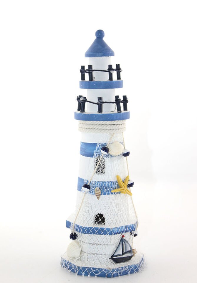 Ahşap Marin Deniz Feneri Model 8 Şık Tasarımlı Fonksiyonel Ürün