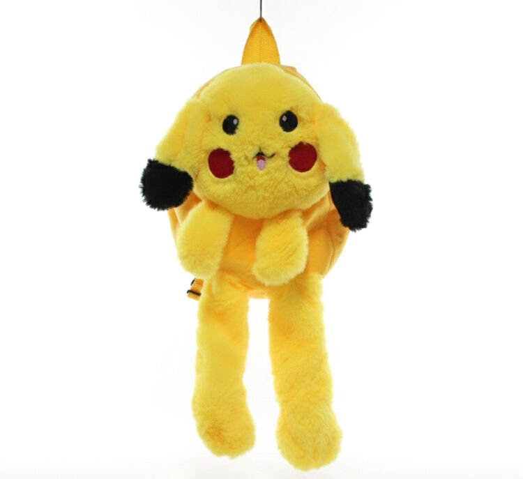 Peluş Işıklı Oynar Kulaklı Pikachu Sırt Çantası Çok Fonksiyonel Ürün