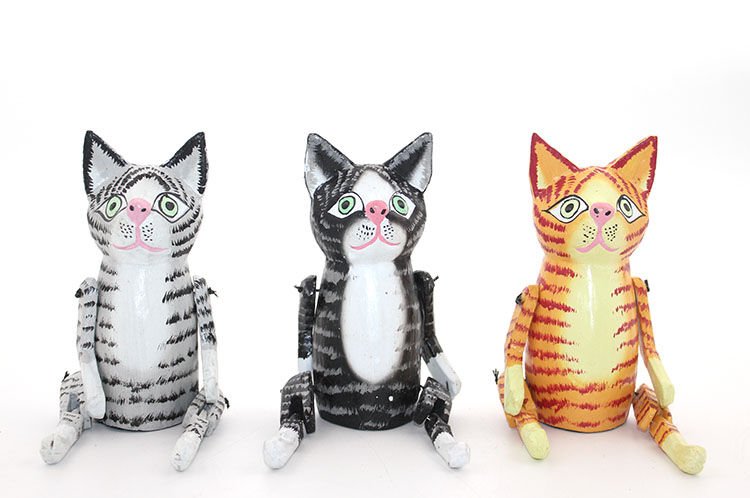 Ahşap Sallanan Kedi Şık Tasarımlı Fonksiyonel Ürün