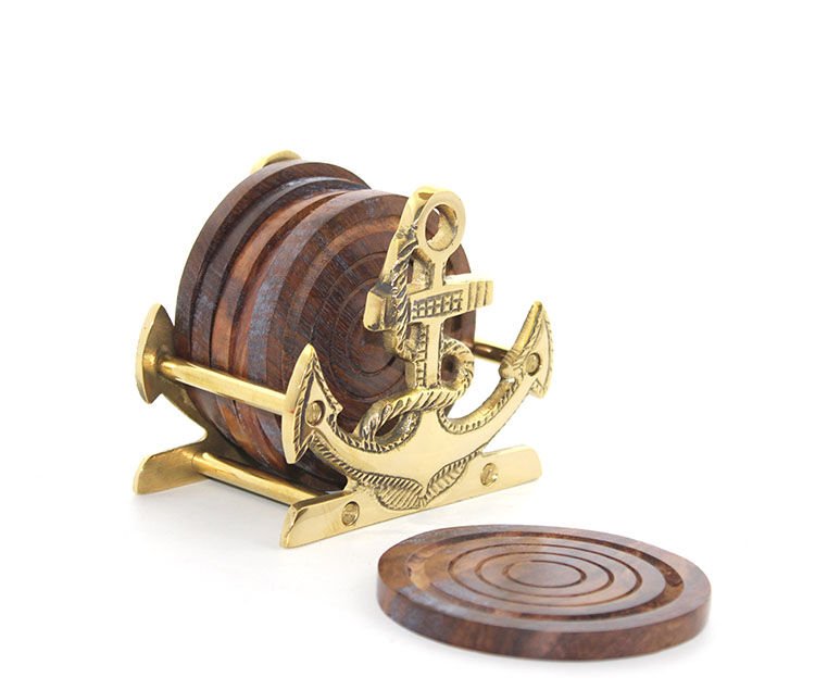 Pirinç Çapalı Bardak Altı Model 2 Şık Tasarımlı Fonksiyonel Ürün