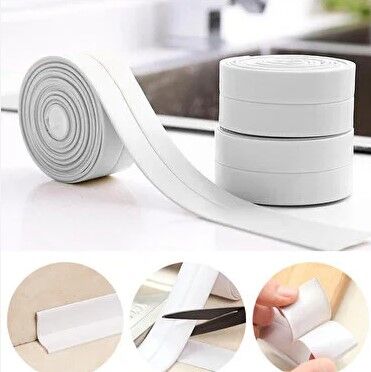 156 gr BEYAZ Su Sızdırmaz Lavabo Kenar Bandı (3.2m) Şık Tasarımlı Fonksiyonel Ürün