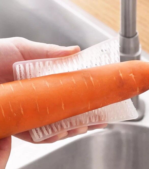 Çok Amaçlı Sebze ve Meyve Temizleme Patates Soyma Fırçası Şık Tasarımlı Fonksiyonel Ürün